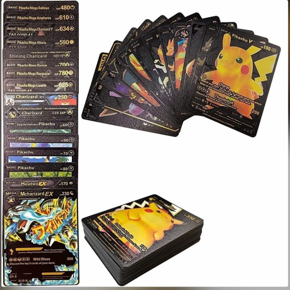 Pokemon limit edition black cards.